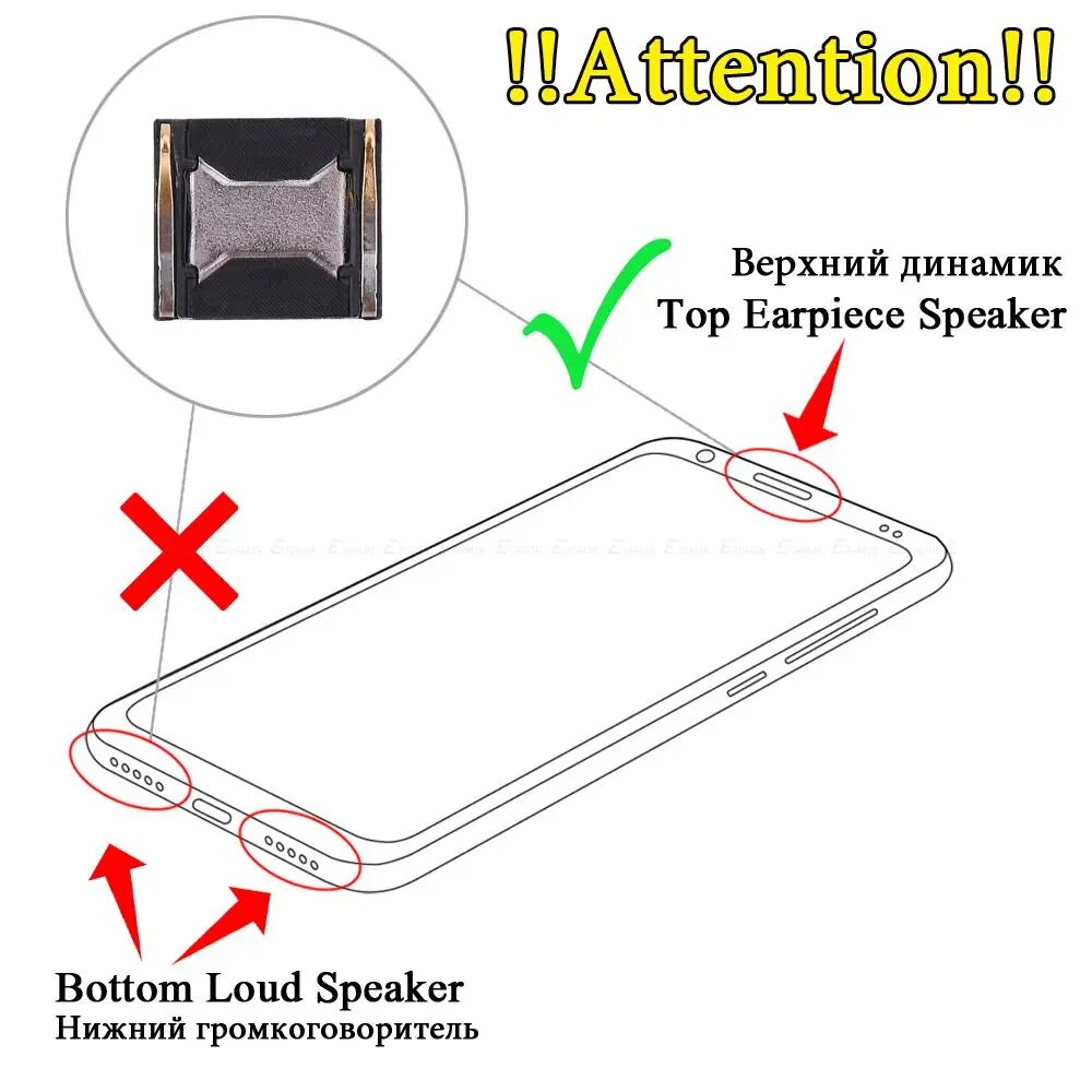 Top Front Earpiece Ear piece Speaker For HuaWei Y9 Y7 Y6 Pro Y5 Lite Prime 2019 2018 GR5 2017 Replace Parts