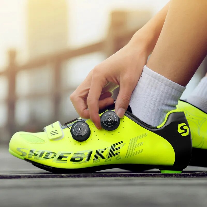 sidebike road cycling shoes men racing carbon shoes road bike ultralight self-locking bicycle sneakers breathable professional