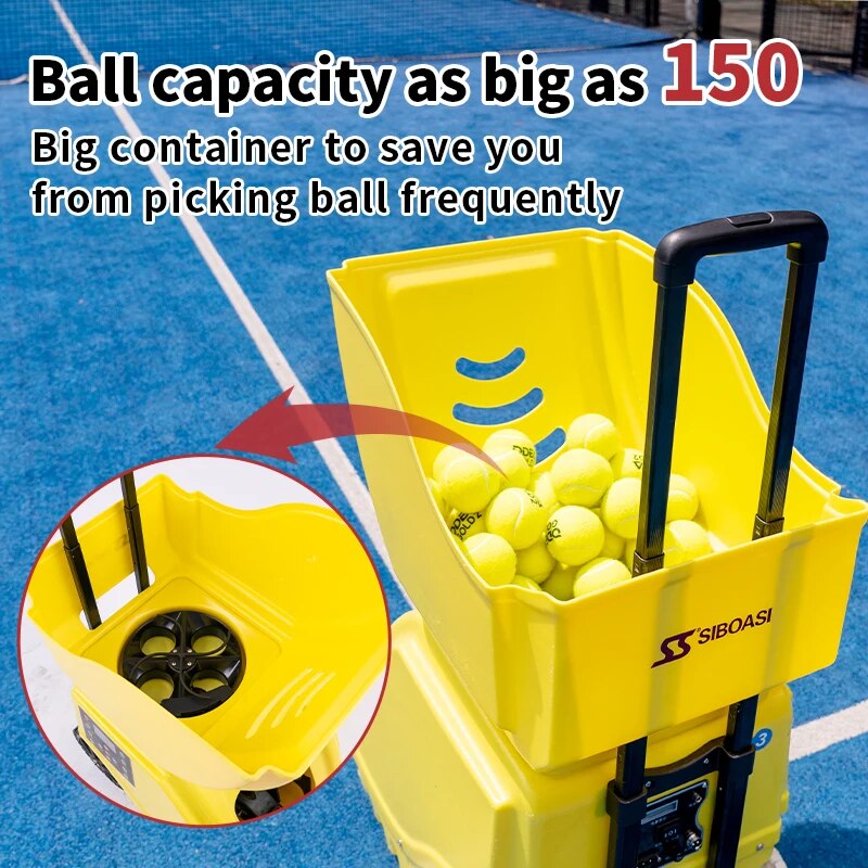 Popular SIBOASI Padel Court Style Tennis Ball Machine Automatic Shooting Equipment With CE Certificates