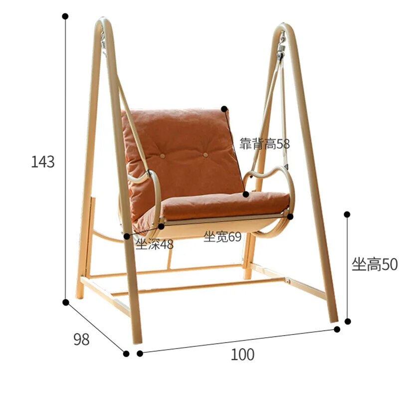 Single Outdoor Fabric Recliner Elastic Luxury Bracket Rocking Reading Accent Chair Living Room Relax Chaise Design Furniture