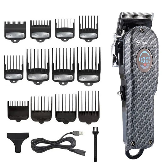 Powerful barber machine professional hair clipper men electric hair trimmer adjustable hair cutter machine rechargeable haircut