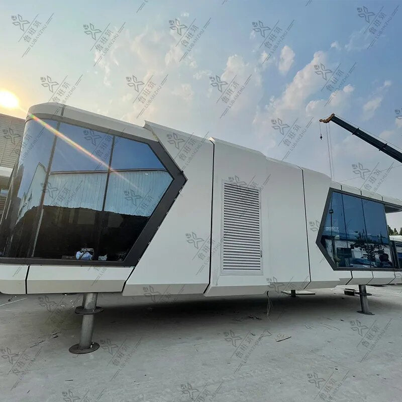 Eco Modular Luxury House Container Van House Mobile Office Prefabricated cabin Housing