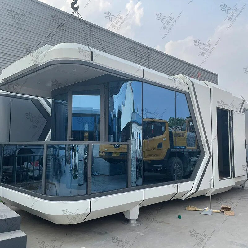 Eco Modular Luxury House Container Van House Mobile Office Prefabricated cabin Housing