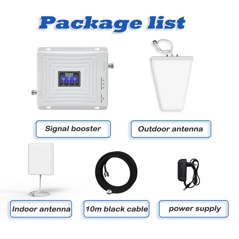 Lintratek 2g 3g 4g Cellular Signal Booster GSM 900 1800 2100 GSM WCDMA UMTS LTE Cellular Repeater Band3 Mobile Phone Amplifier