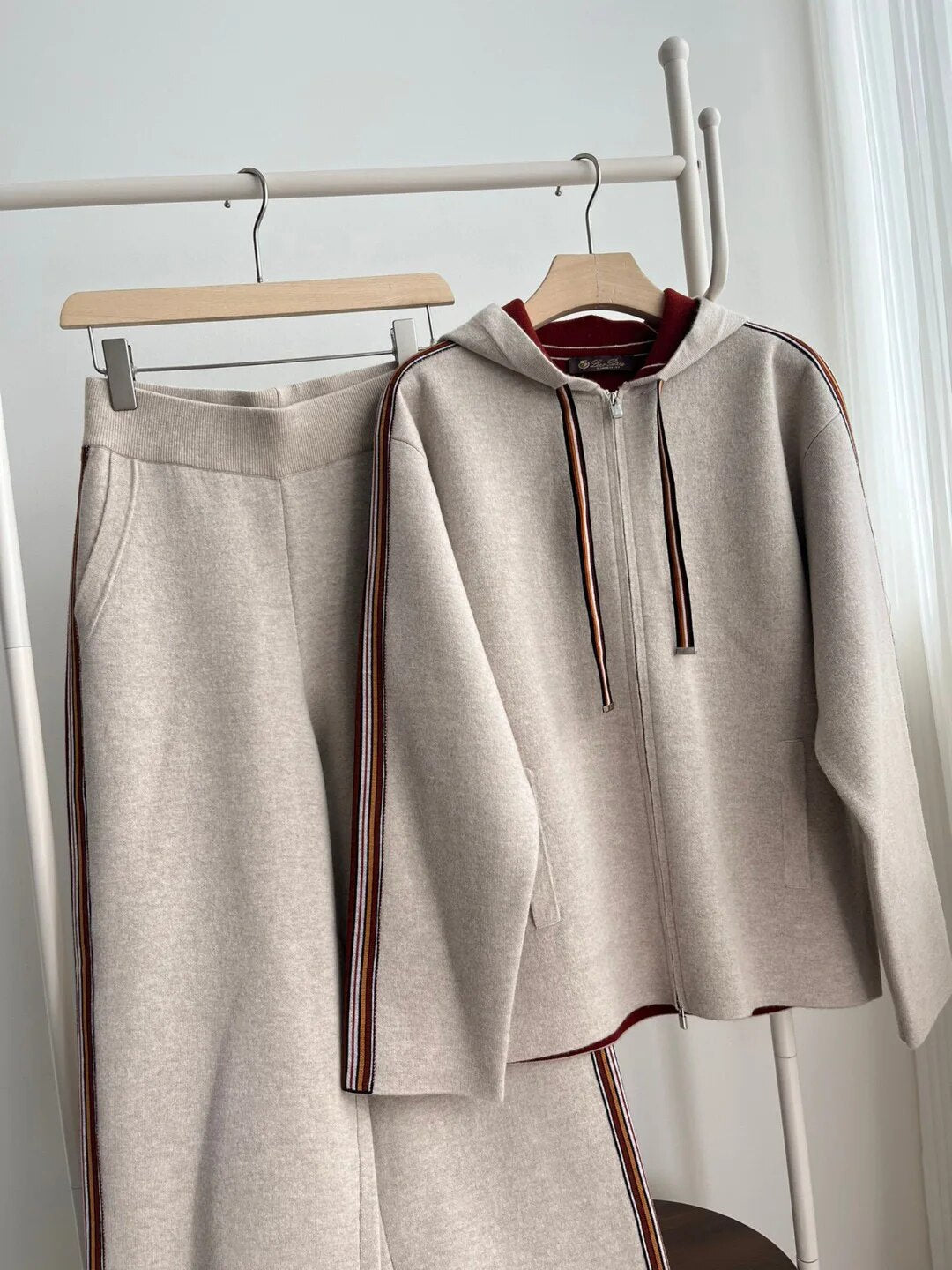 2023 Winter Cashmere Knitted Matching Set of Clothes