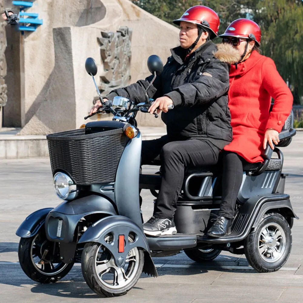 500W Four Wheel Electric Car Mobility Scooter 48/60/72V Damping Small And Compact Folding Chair Energy Conservation