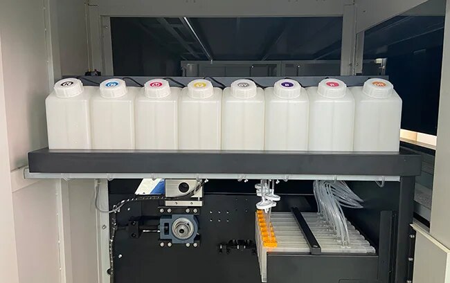 Automatic 3200DPI Digital Injection Chip and Cloth Multi-function Printing Machine 220V 12KW with 8pcs i3200 Printhead Printer