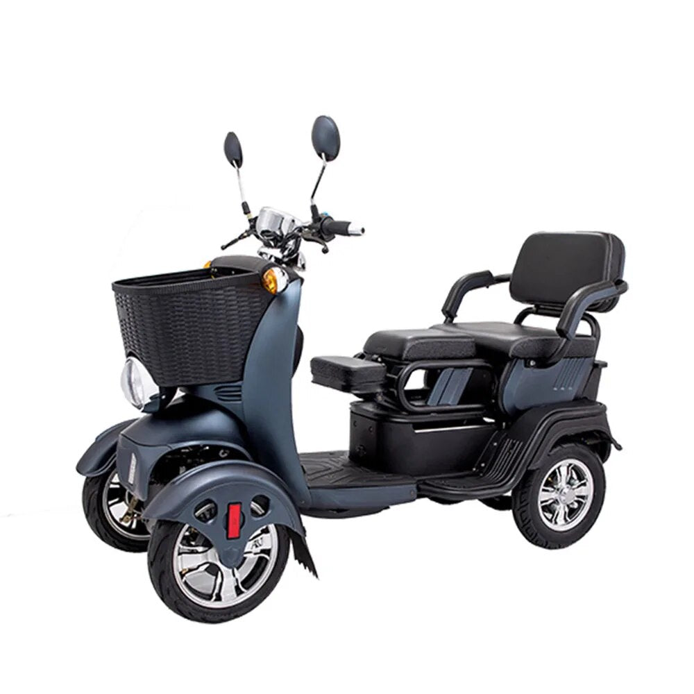 500W Four Wheel Electric Car Mobility Scooter 48/60/72V Damping Small And Compact Folding Chair Energy Conservation