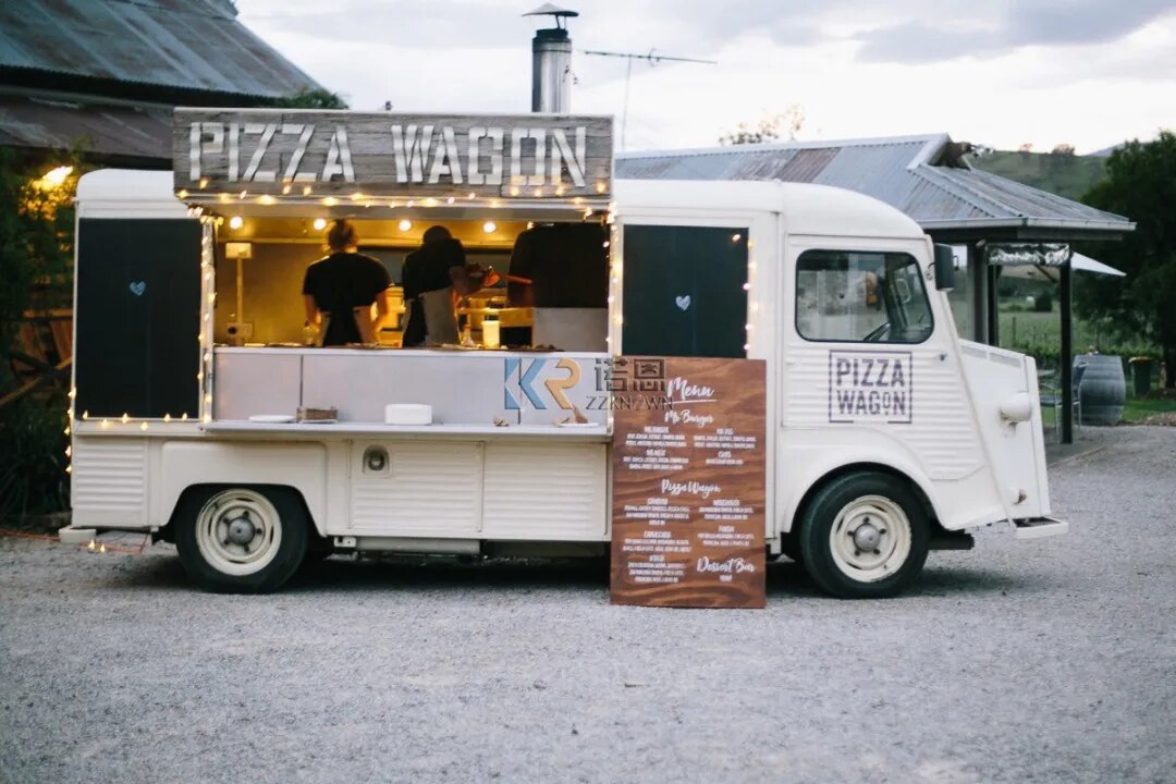 New Design Food kiosk Mobile Car Coffee Van Big Bakery Bus Hot Dog Ice Cream Cart Food Truck Vintage