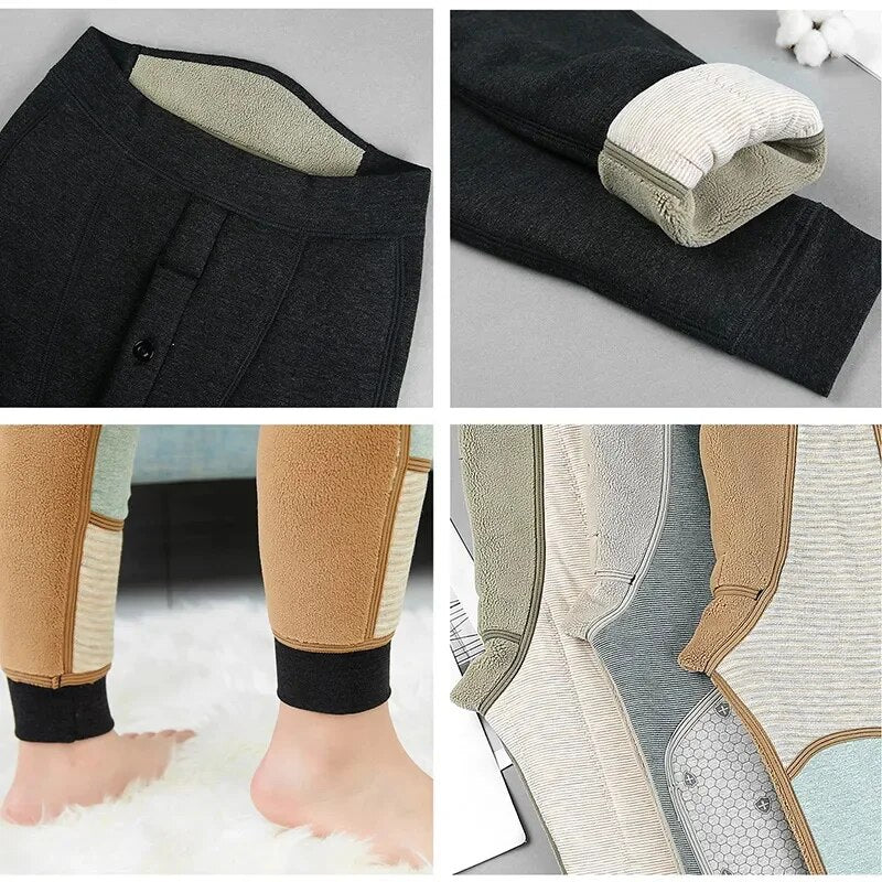 -30°C Keep Warm Kids Pants Boys Thicken Velvet Children Winter Teenagers Child Boy Clothing 5-20 Years Old