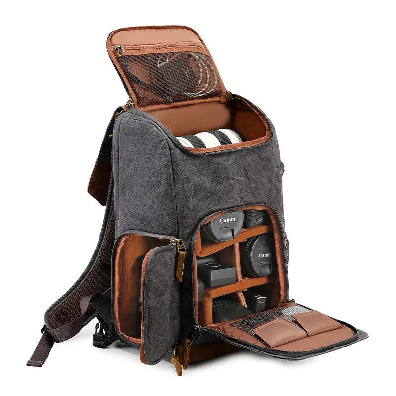 Camera Bag Shoulder Waterproof Camera Bags Multi-function Outdoor Backpack Micro SLR Anti-collision 17-inch Thin Computer Bag
