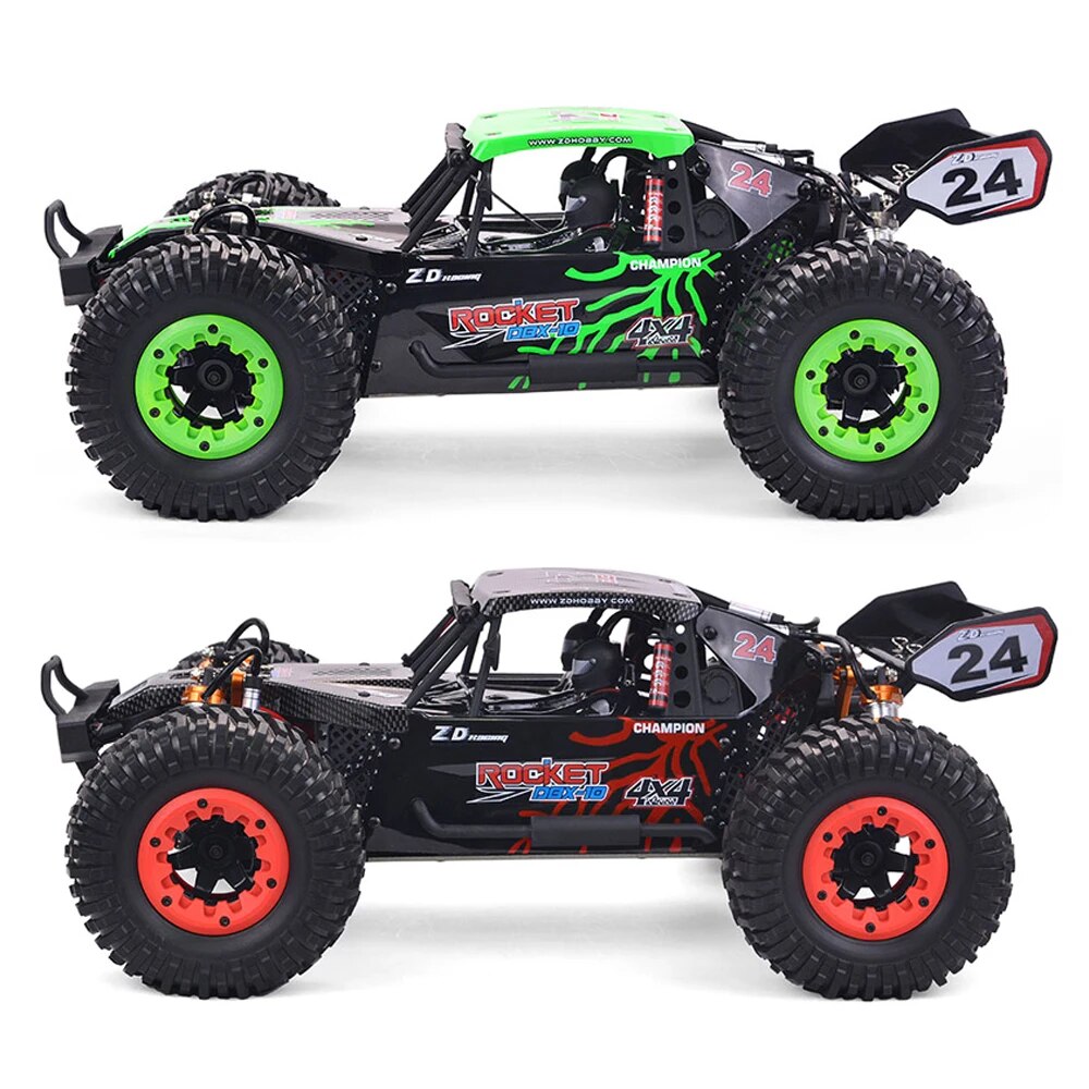 ZD Racing DBX-10 1/10 4WD 80km/H 2.4G Brushless RC Cars Desert Truck RC Electric Remote Control Buggy Off-road Vehicle Cars Gift