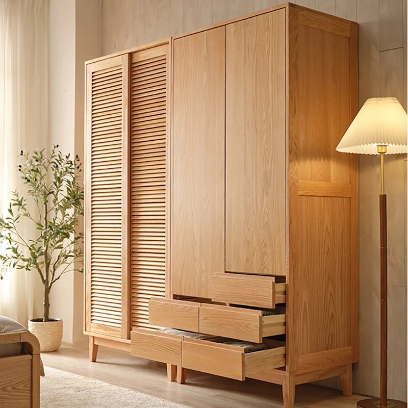 Drawers Wardrobe Organizer Storage Clothes Wooden Sliding Door Wardrobe Cube Multifunctional Guarda Roupas Home Furniture