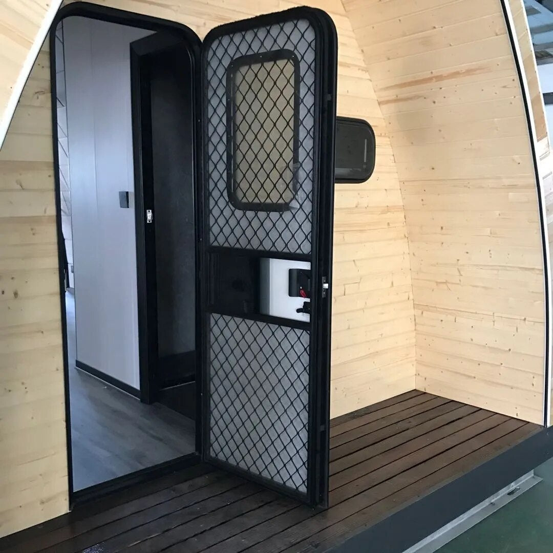 CE sloping roof triangle home Resort vacation hotel A frame cabin camping house prefab house mobile housing terrace ready made