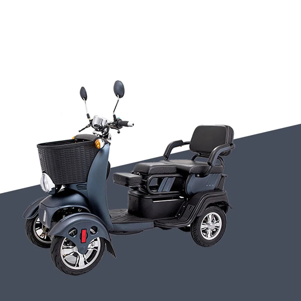 500W Four Wheel Electric Car Mobility Scooter 48/60/72V Damping Small And Compact Folding Chair Energy Conservation