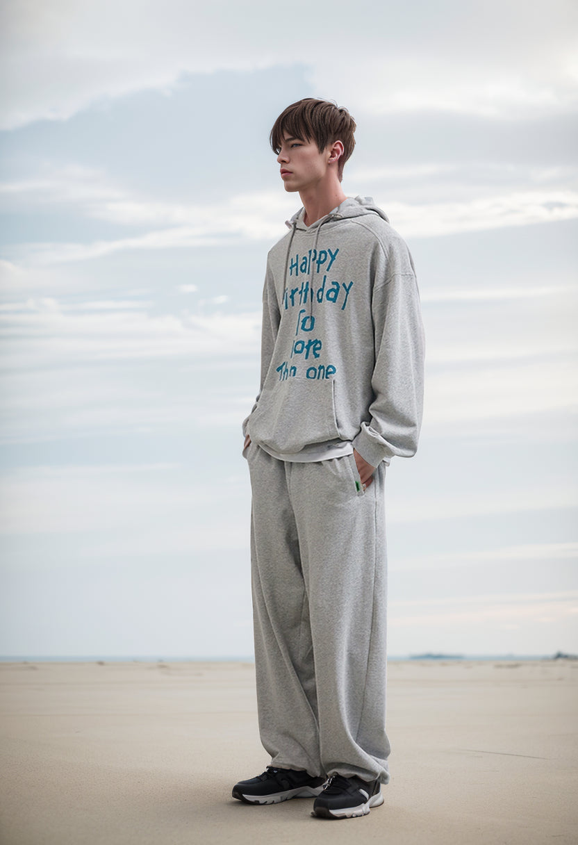 Japanese-Style Casual Cotton Knitted Sports Pants