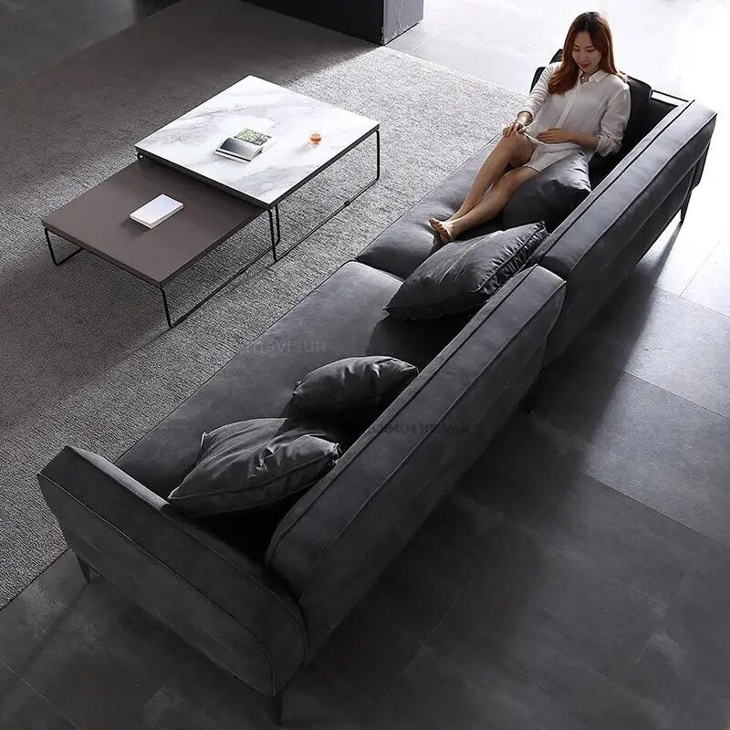 Modern Living Room Sofa Home Furniture Modern Minimalist Sofa Chairs Light Luxury Single Sofas Nordic Lazy Small Apartment Couch
