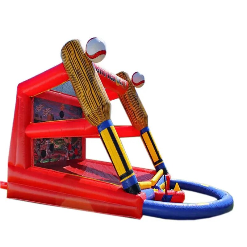 16.5x10ft Outdoor Carnival inflatable Baseball Game Batting Cage Sport Games