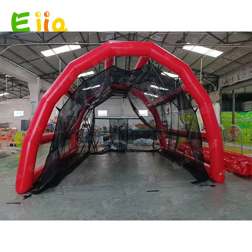 Commercial Outdoor Portable Batting Cage Tent Base Ball Sport Court Inflatable Baseball Batting Cage With Net