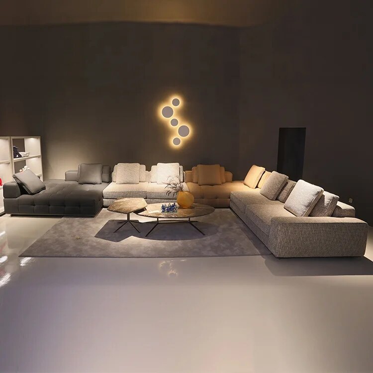 Hot Sale New Style Home Furniture Nordic Large Luxury Sofa Sets Fabric Living Room Furniture