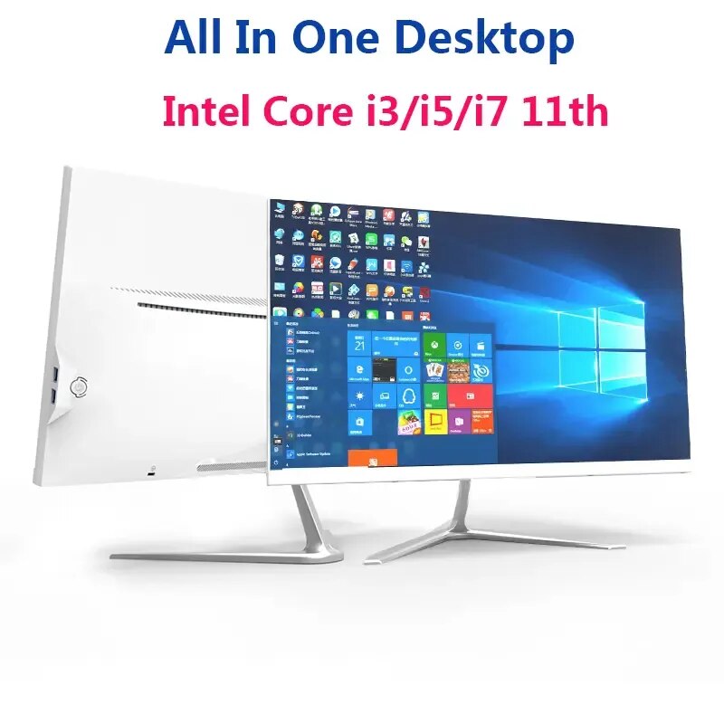 OEM barebones pc 24inch RAM 8/16G core i7CPU  computer all in one pc laptops and desktops All-in-one pc