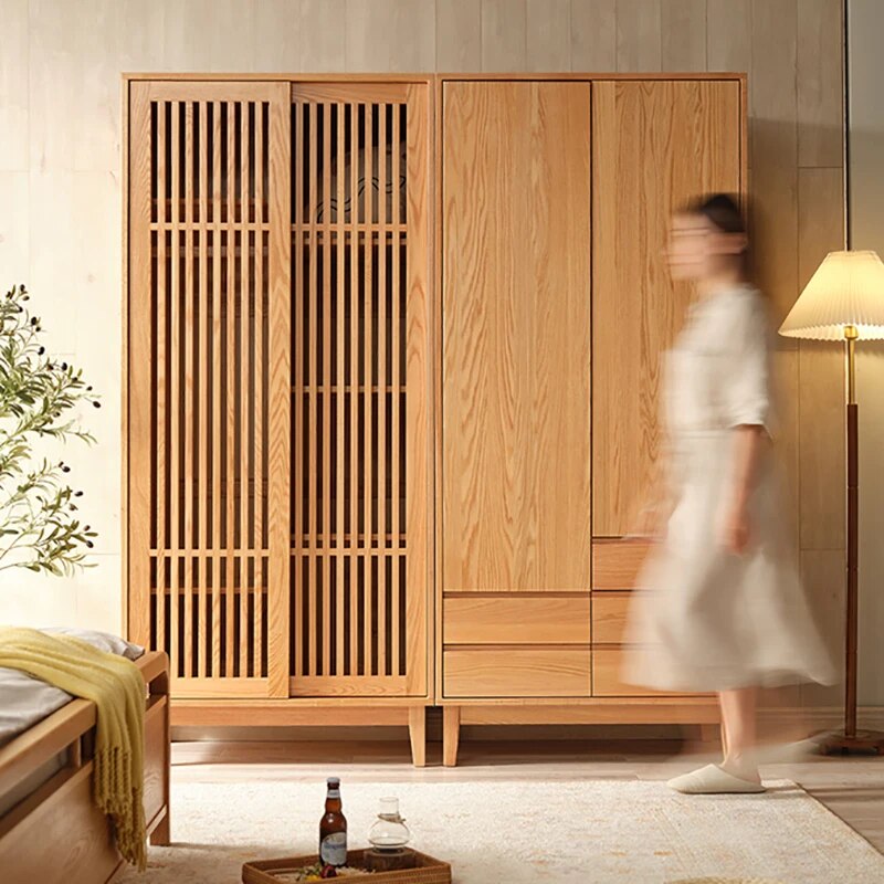 Drawers Wardrobe Organizer Storage Clothes Wooden Sliding Door Wardrobe Cube Multifunctional Guarda Roupas Home Furniture