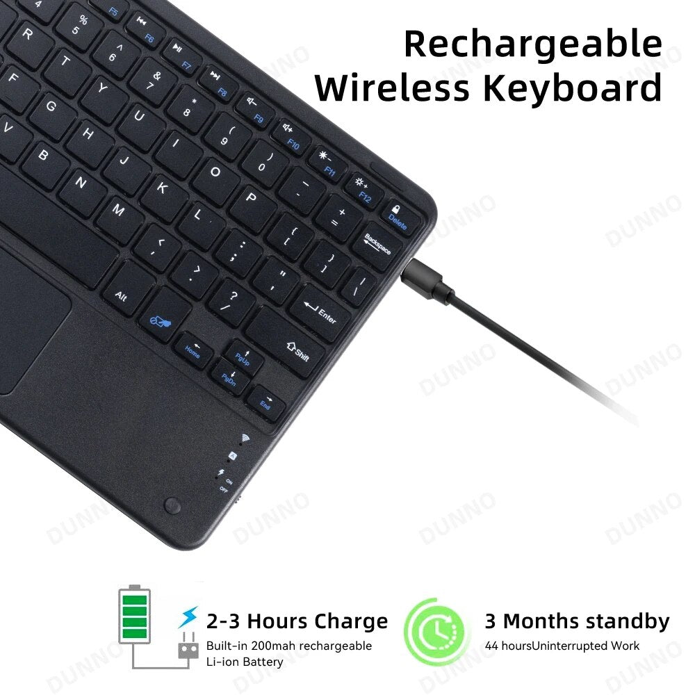 Touchpad Wireless Keyboard For iPad Samsung Xiaomi Huawei Lenovo Teclado For iOS Android Windows Bluetooth Keyboard and Mouse