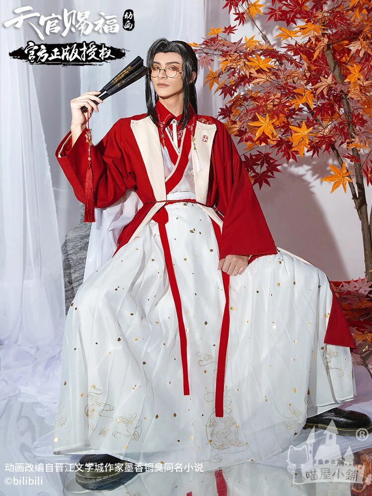 TianGuanCiFu TGCF Heaven Official’s Blessing HuaCheng  SanLang Cosplay Costume For Men And Women Chinese Traditional Cosplay