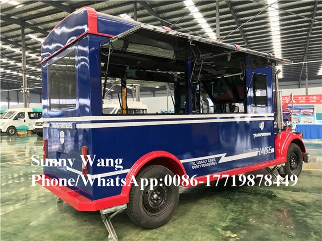 OEM Vintage Mobile Food Car Truck Snack Breakfast Vending Cart Customized Dining Van with CE Certification