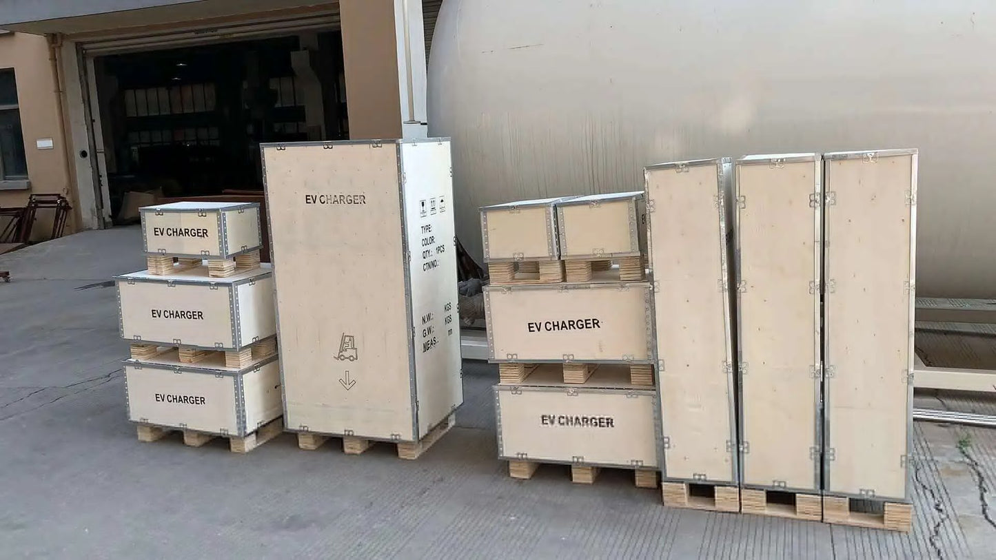 30kw Portable Wall-mounted DC Electric Vehicle evcharger car Charger Single Gun CCS Chademo GBT Standard
