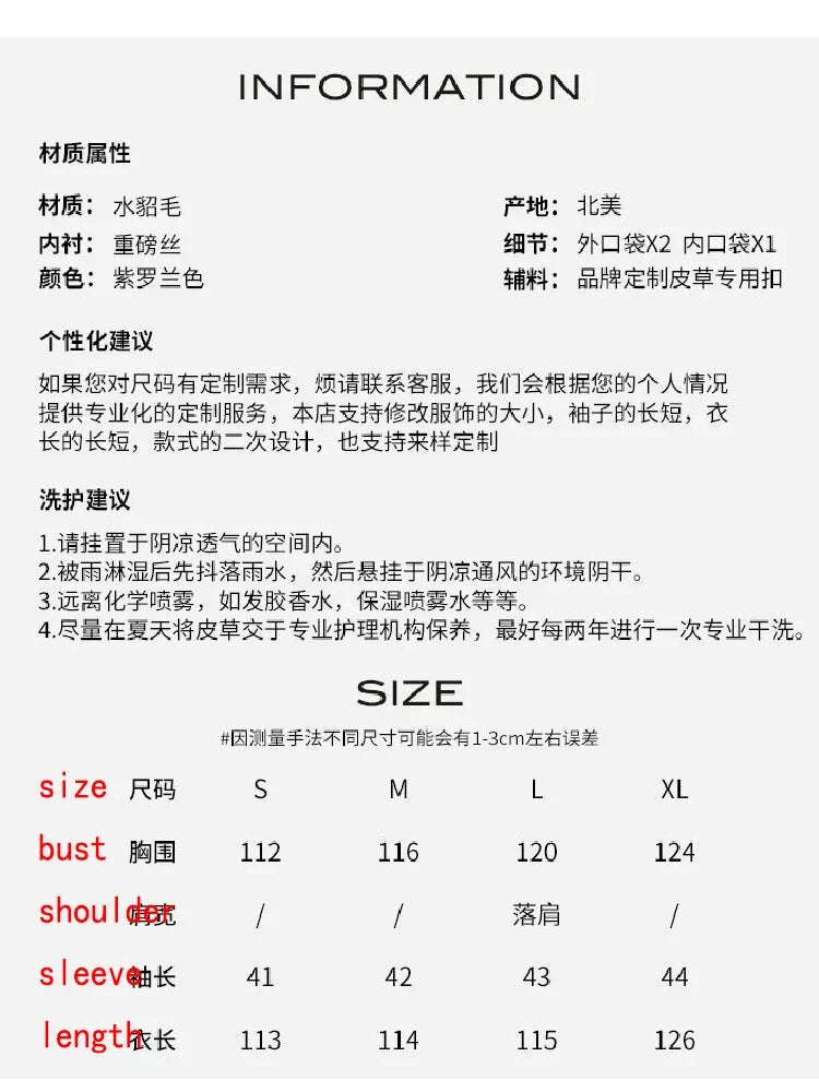 Women's Fur Coat 2223 Trend Natural Fur Long Mink White Floral Outerwear Jackets Trench Coats New In Outdoor Clothes Clothing