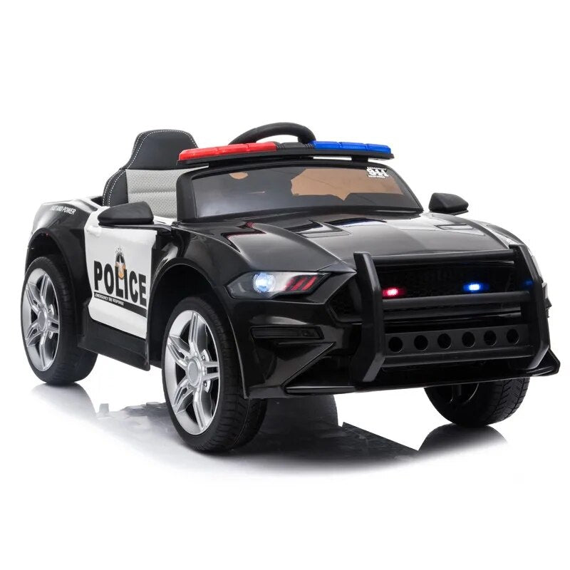 ATAA CARS, electric car for police child, with rc controller, 12v battery, music, siren sounds, speaker, fun