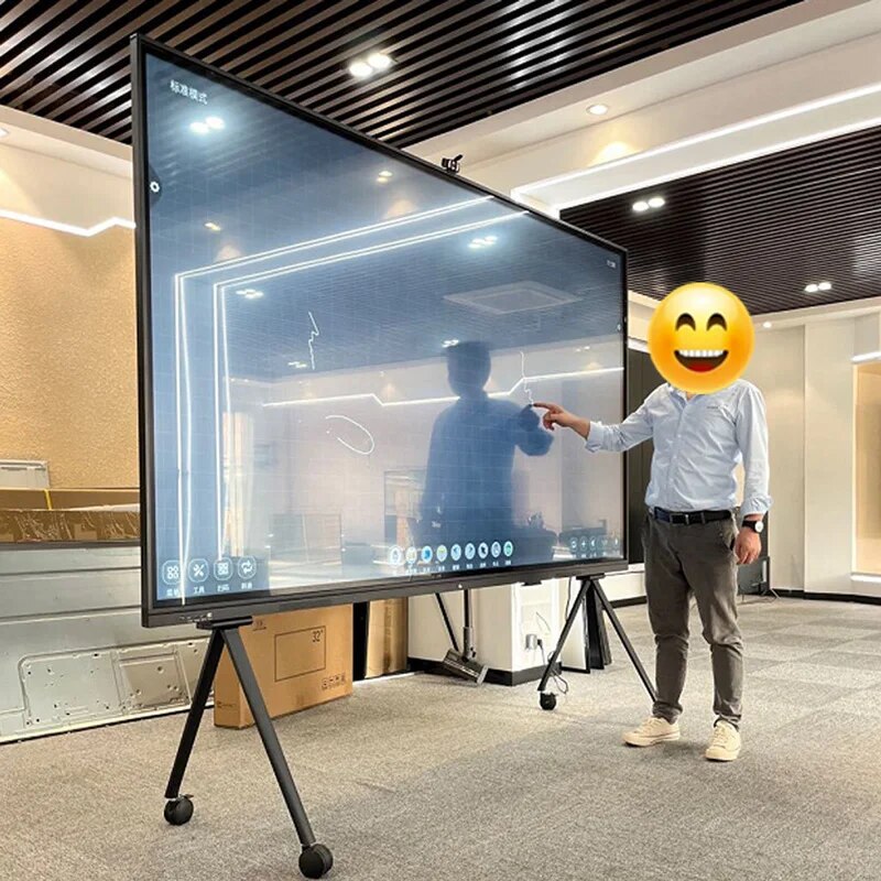 95' 100''  110'' 120 inch  touch screen interactive lcd display monitor with PC built in, 4K android Smart led television TV