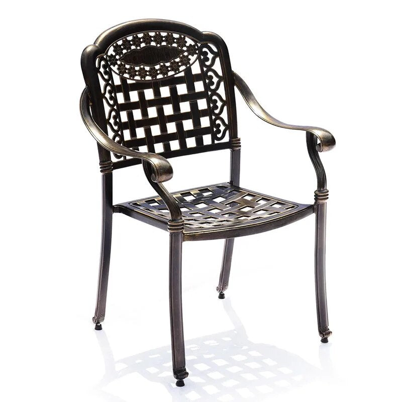 set of  9 pieces garden yard aluminum dining set oval table outdoor furniture leisure sets  Balcony tables chairs rust-resistant
