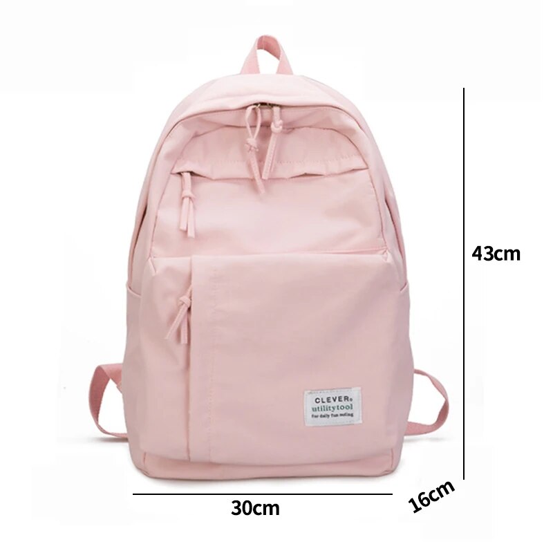 Large Girls School Bags for Teenagers Backpacks Nylon Waterproof Teen Student Book Bag Big College Leisure Schoobag Blue 2022