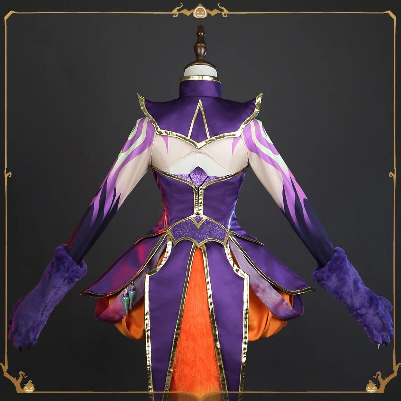 COWOWO Anime! Game LOL Neeko Combat Gear Gorgeous Lovely Uniform Cosplay Costume Halloween Party Role Play Outfit Women