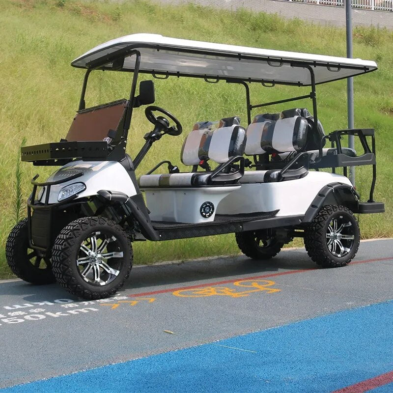 Four-wheel Campus Folding seat Electric Patrol Car Golf