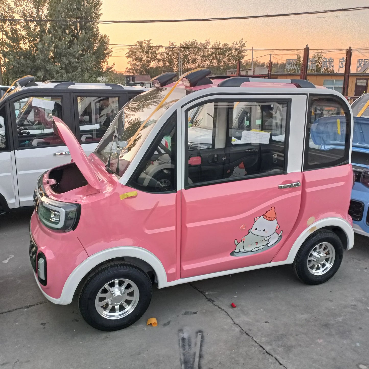 Factory Direct Sales four wheel electric mini car lead acid battery cheap electric vehicle in china