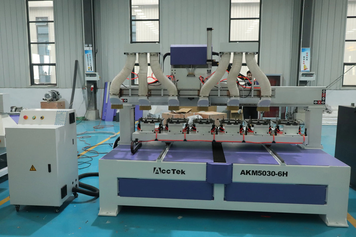 Multi head cnc router for beach tennis racket drill cnc router for sale/ Multi drill head for paddle cnc router