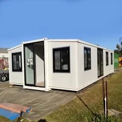 prefabricated Modular homes and expandable 20ft prefab container houses with bedrooms bathroom for sale