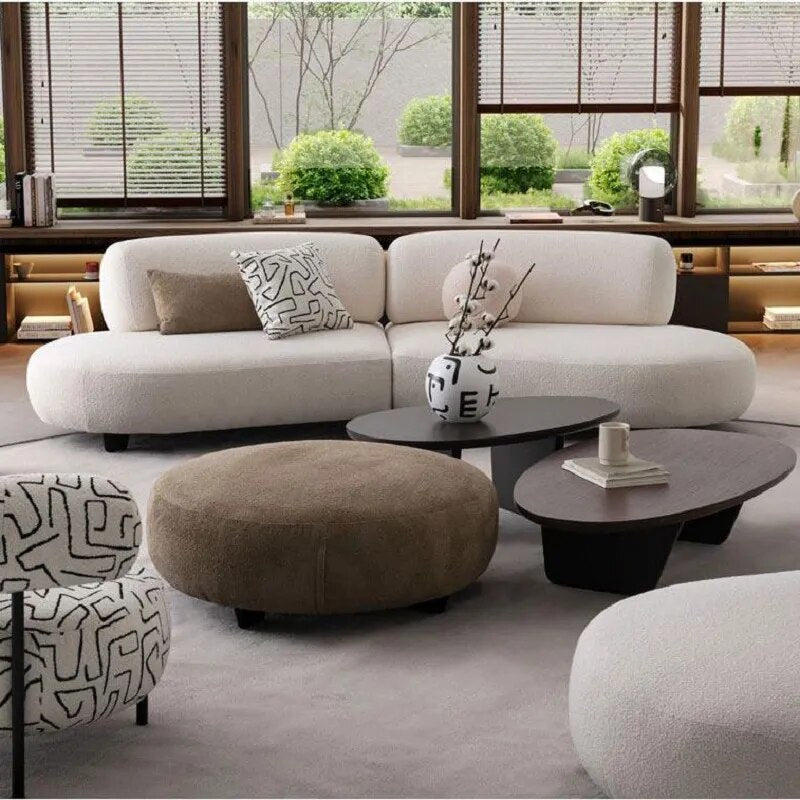 Lounge Modern Living Room Sofas Corner Puffs Daybed Sleeper Living Room Sofas Japanese Curved Wohnzimmer Sofas Home Furniture