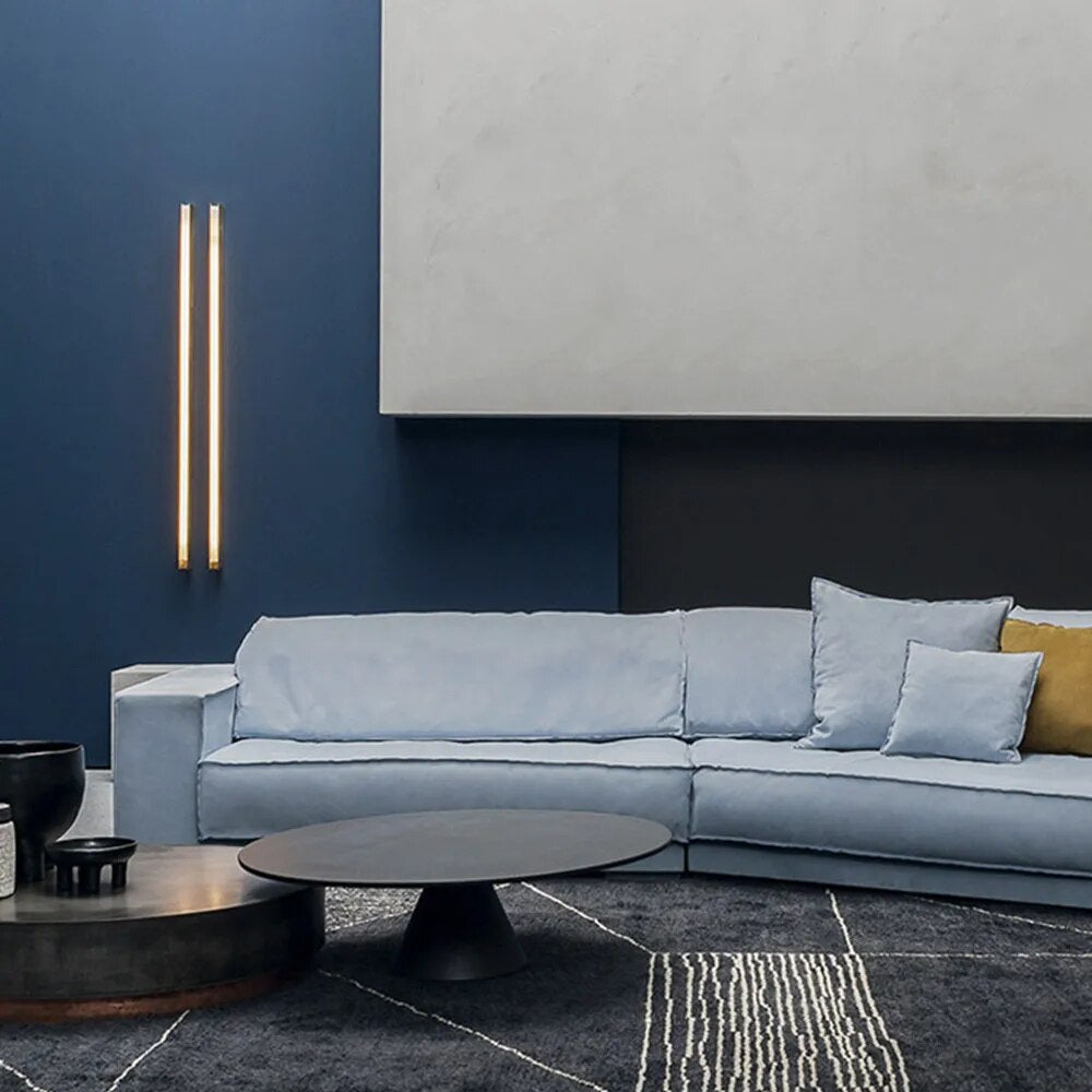 Living Room Cephalic Layer Sofa Cowhide Sponge Filling Timber Framing Soft Backrest With Armrest Pillow Furniture Household