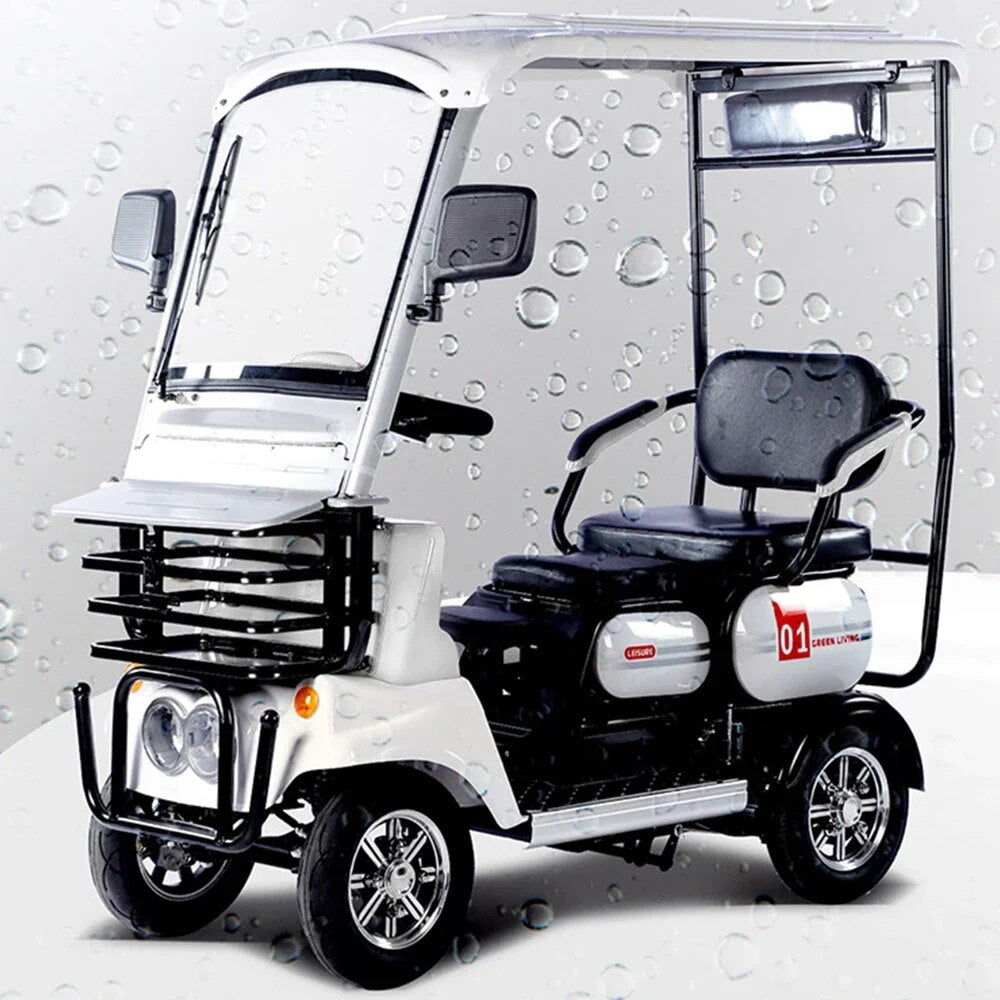 72V25/35A Four Wheel Electric Car Lithium Battery High Power Energy Saving Elderly Scooter Flexible Braking Stable And Safe