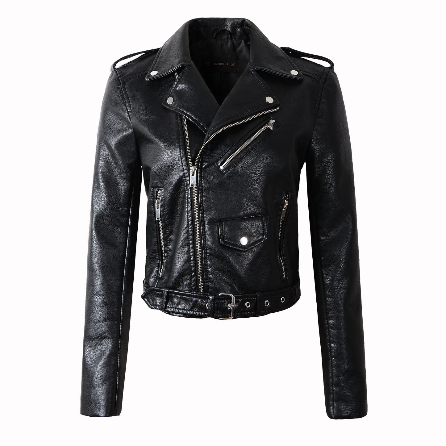 New Arrival 2022 brand Winter Autumn Motorcycle leather jackets yellow leather jacket women leather coat  slim PU jacket Leather - KAISERINC
