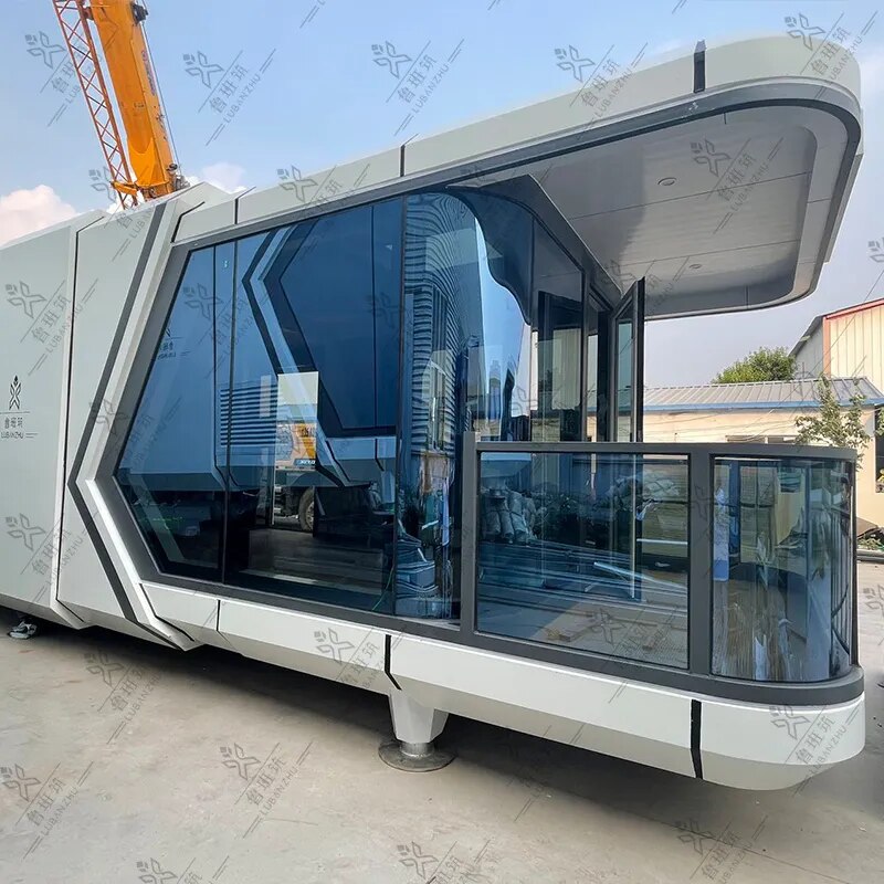 Eco Modular Luxury House Container Van House Mobile Office Prefabricated cabin Housing