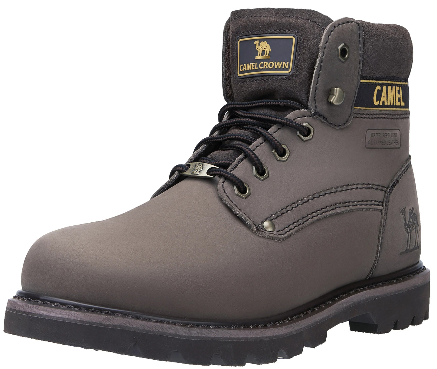 GOLDEN CAMEL Men's Shoes Quality Tooling Boots Genuine Leather Army Male Tactical Military Botas Rubber Cool Work Shoes For Men