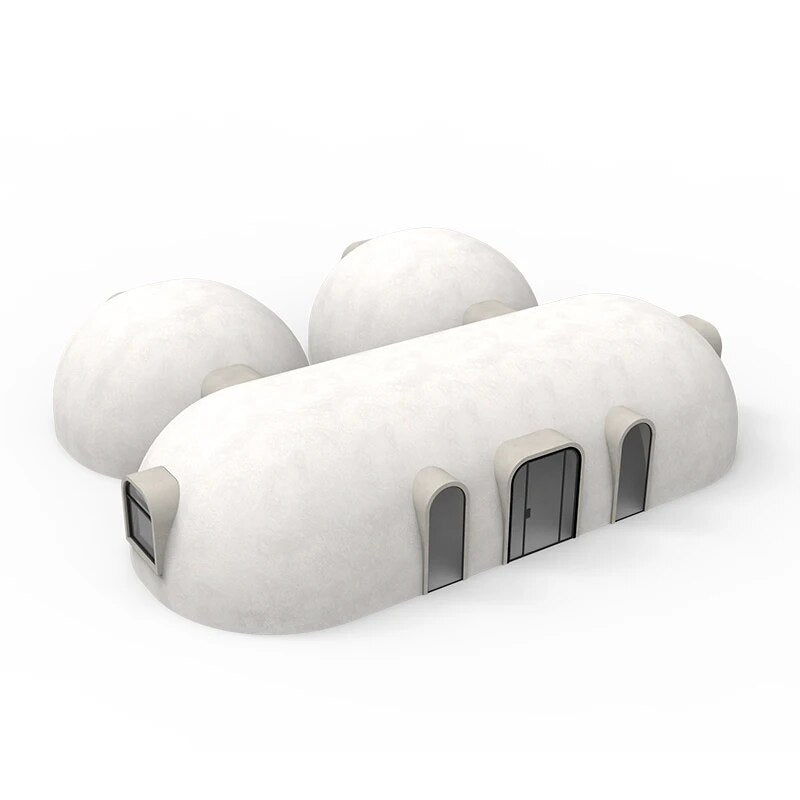 Prefab and graphene dome house and boat Geodesic  building prefabricated  for vacation（162square meters）
