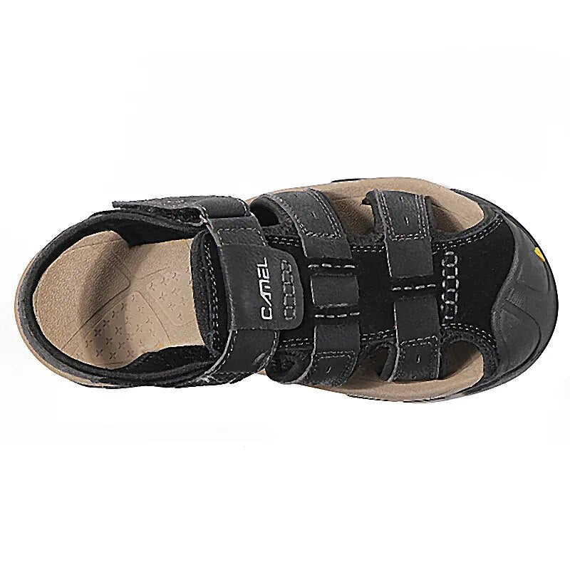 GOLDEN CAMEL Men's Shoes Genuine Leather Men Sandals Designer Shoes for Men Roman Gladiator Slippers Breathable Hiking Sandalias