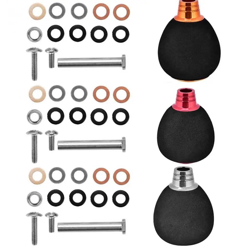 Fishing Reel Handle EVA Metal Fishing Spining Reel Handle Modification Power Knob Reel Bait Casting Spinning Reels Replacement