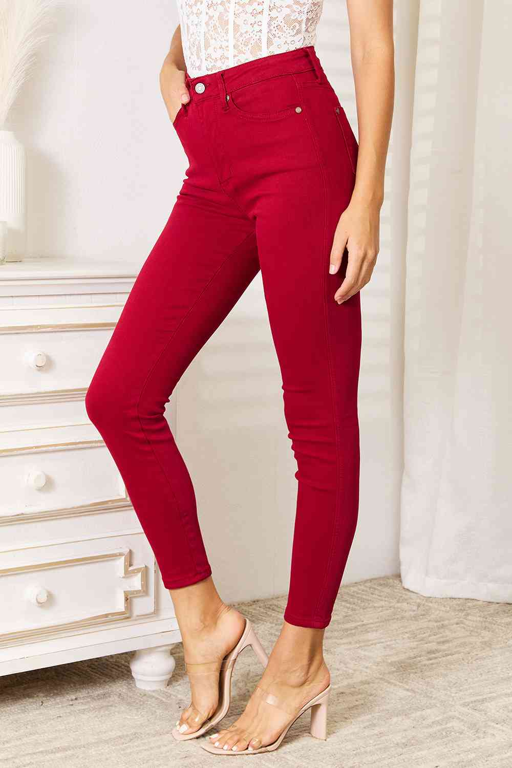 Judy Blue Full Size High Waist Tummy Control Skinny Jeans - KAISERINC